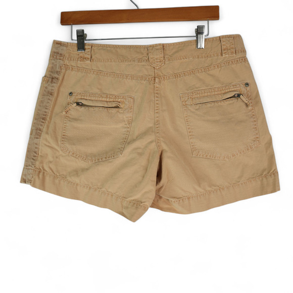 J Crew Shorts Womens 6 City Fit Khaki Brown 33x5 Zipper Back Pockets Cotton - Picture 2 of 9